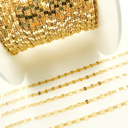 V185GF. 14k Gold Filled Flat Marina Link Chain